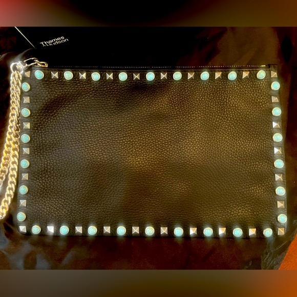 Valentino Handbags - 🖤VALENTINO🖤ROCKSTUD turquoise stone clutch